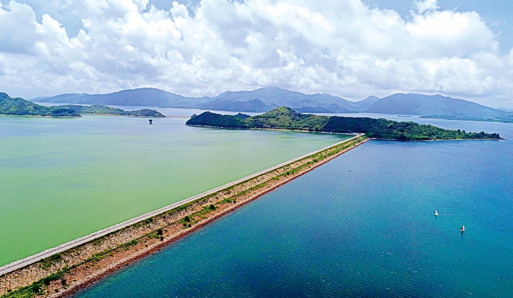 香港船灣淡水湖是香港接收東江水面積最大的水庫