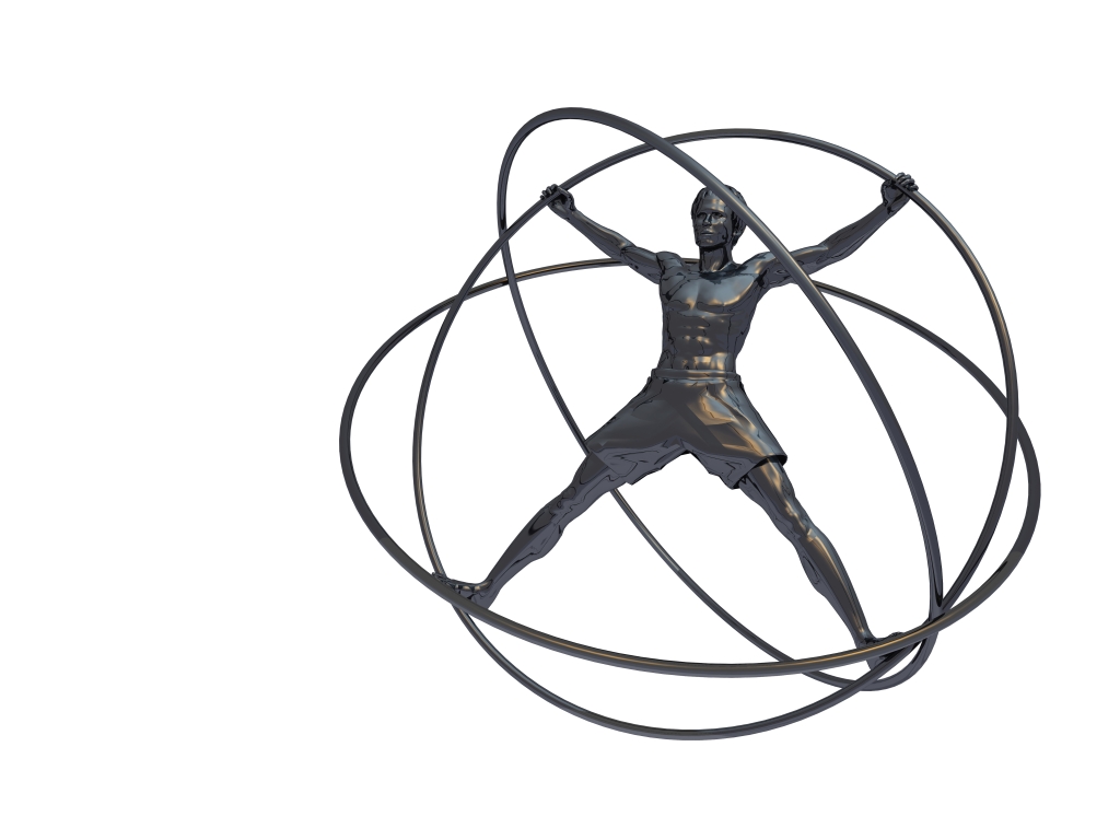 摄图网_306945179_模拟器陀螺仪用于训练宇航员的改造铁雕像（非企业商用）